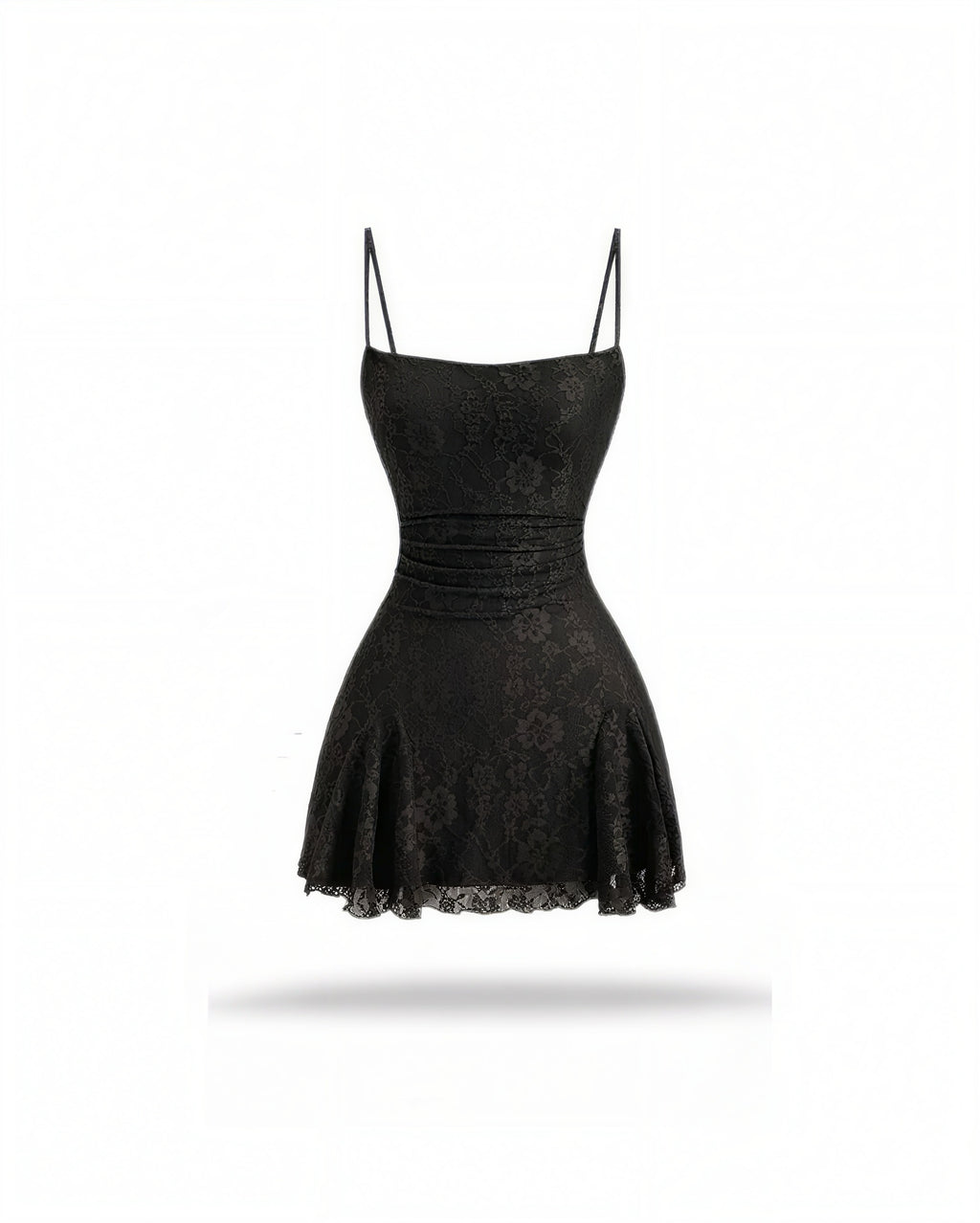 Black Lace Mini Dress